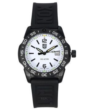 Luminox Pacific Diver Ripple Kumihihna Valkoinen Kellotaulu Quartz XS.3127M 200M Miesten kello