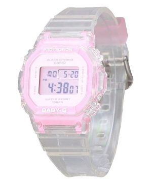 Casio Baby-G Digital Summer Jelly läpinäkyvä vaaleanpunainen hartsihihna kvartsi BGD-565SJ-7 100M naisten kello