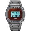 Casio G-Shock Digital Harmaa läpikuultava hartsihihna kvartsi DW-5600TLS-8 200M miesten kello