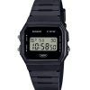 Casio POP digitaalinen musta biopohjainen hartsihihna kvartsi F-91WB-1A unisex kello