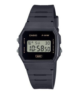 Casio POP digitaalinen harmaa biopohjainen hartsihihna kvartsi F-91WB-8A unisex kello