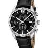 Festina Timeless Chronograph nahkaranneke musta kellotaulu kvartsi F16760-4 miesten kello