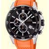 Festina The Originals Chronograph Oranssi kumihihna musta kellotaulu kvartsi F20330-4 100M miesten kello