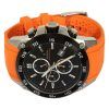 Festina The Originals Chronograph Oranssi kumihihna musta kellotaulu kvartsi F20330-4 100M miesten kello