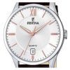 Festina Classics nahkaranneke valkoinen kellotaulu kvartsi F20426-4 miesten kello