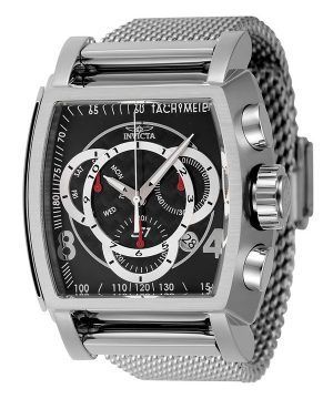 Invicta S1 RKaikkiy Chronograph ruostumaton teräs musta kellotaulu kvartsi 46007 100M miesten kello