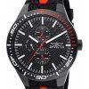 Invicta Racing GMT silikoniranneke musta kellotaulu kvartsi 47553 miesten kello