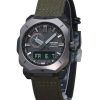 Casio ProTrek analoginen digitaalinen vihreä Cordura kangashihna Harmaa kellotaulu Tough Solar PRW-6900YB-3 100M miesten kello