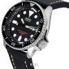 Seiko automaattisen sukeltajan suhteen musta nahka SKX007J1-LS2 200M miesten kello