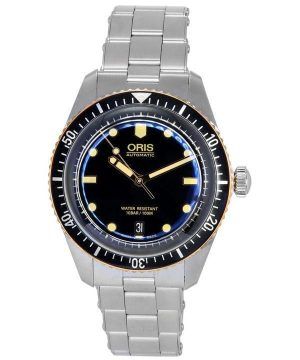 Oris Divers Sixty Five ruostumattomasta teräksestä valmistettu musta kellotaulu automaattinen 01 733 7707 4354-07 8 20 18 100M m