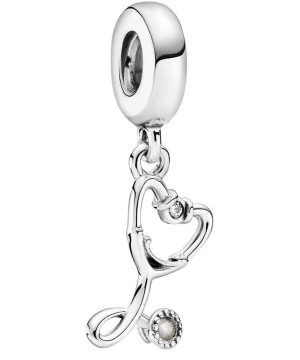 Pandora Stetoskooppi Heart Dangle Charm 799072C01 naisille