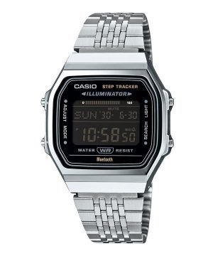 Casio Vintage Digital Smartphone Link ruostumattomasta teräksestä valmistettu kvartsi ABL-100WE-1B Unisex kello