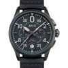 AVI-8 Spitfire Lock Chronograph Slate musta kvartsi AV-4089-03 miesten kello