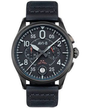 AVI-8 Spitfire Lock Chronograph Slate musta kvartsi AV-4089-03 miesten kello