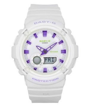 Casio Baby-G analoginen digitaalinen hartsihihna valkoinen kellotaulu kvartsi BGA-280DN-7A 100M naisten kello