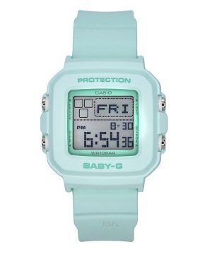 Casio Baby-G digitaalinen hartsihihna, mintunvihreä kellotaulu kvartsi BGD-10-3 100M naisten kello