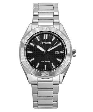 Citizen Eco-Drive ruostumattomasta teräksestä valmistettu musta kellotaulu BM7630-80E 100M miesten kello