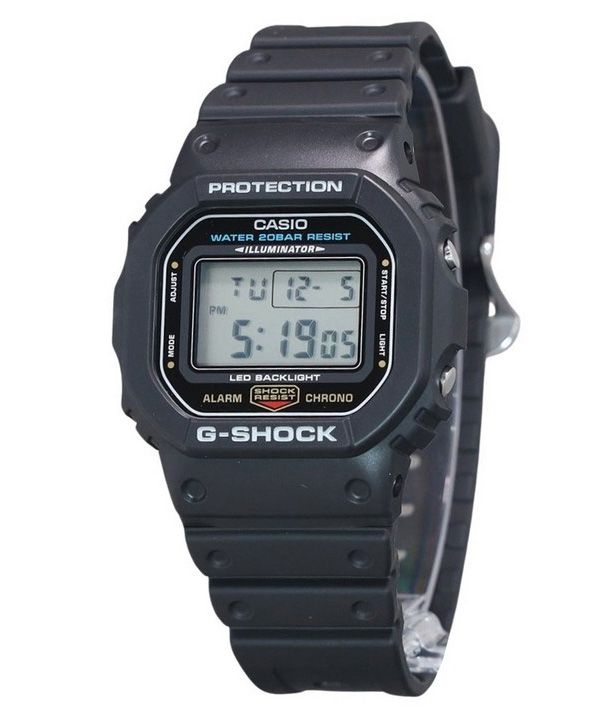 Casio G-Shock digitaalinen hartsihihna, kvartsi DW-5600UE-1 200M miesten kello