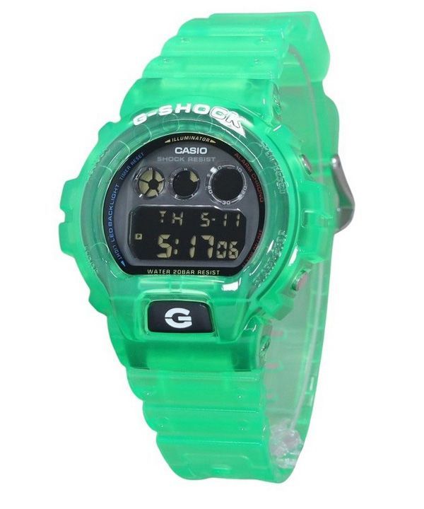 Casio G-Shock Joytopia digitaalinen läpikuultava vihreä hartsihihna kvartsi DW-6900JT-3 200M miesten kello