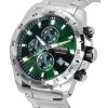 Festina Sports Chorongraph ruostumattomasta teräksestä valmistettu vihreä kellotaulu kvartsi F20463-3 F204633 100M miesten kello