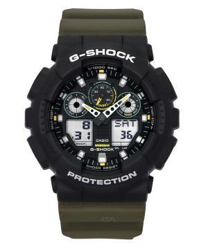 Casio G-Shock analoginen digitaalinen hartsihihna musta kellotaulu kvartsi GA-100TU-1A3 200M miesten kello