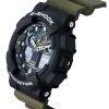 Casio G-Shock analoginen digitaalinen hartsihihna musta kellotaulu kvartsi GA-100TU-1A3 200M miesten kello