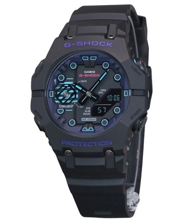 Casio G-Shock Cyberspace analoginen digitaalinen älypuhelinlinkki Bluetooth musta kellotaulu kvartsi GA-B001CBR-1A 200M miesten