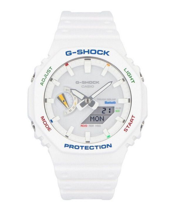 Casio G-Shock analoginen digitaalinen hartsihihna valkoinen kellotaulu Tough Solar GA-B2100FC-7A 200M miesten kello