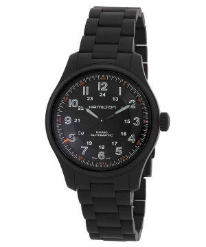 Hamilton Khaki Field Titanium Black kellotaulu automaattinen H70665130 100M miesten kello