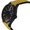 Iron Annie Flight Control Dual Time Nahkahihna Musta Kellotaulu Quartz 51482 Miesten kello