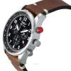 Iron Annie F13 Tempelhof Chronograph ruskea nahkaranneke musta kellotaulu kvartsi 56882 miesten kello