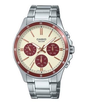 Casio Standard analoginen ionipinnoitettu ruostumattomasta teräksestä valmistettu kellotaulu kvartsi MTP-1374D-5A2V miesten kell