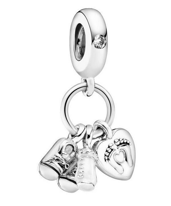 Pandora tuttipullo ja kengät Dangle Charm 798106CZ naisille