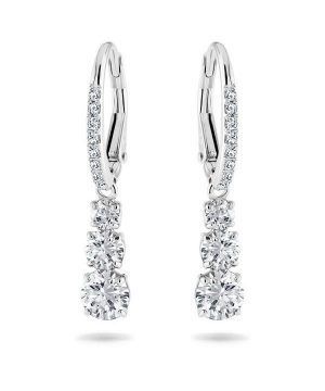 Swarovski Stilla Attract rodiumpinnoitetut ja zirkoniarenkaat korvakorut 5416155 naisille