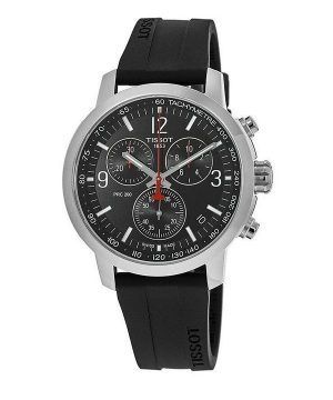 Tissot PRC 200 T-Sport Chronograph Black Dial Quartz Diver&#39,s T114.417.17.057.00 200M miesten kello