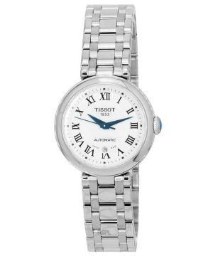 Tissot T-Lady Bellissima ruostumattomasta teräksestä valmistettu valkoinen kellotaulu T126.207.11.013.00 T1262071101300 naisten