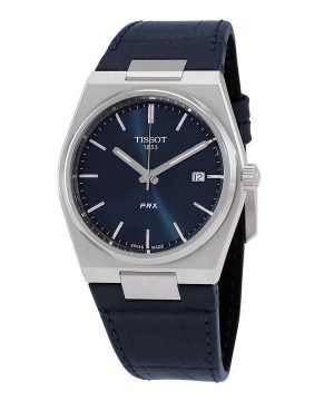 Tissot T-Classic PRX nahkaranneke Sininen kellotaulu kvartsi T137.410.16.041.00 100M miesten kello