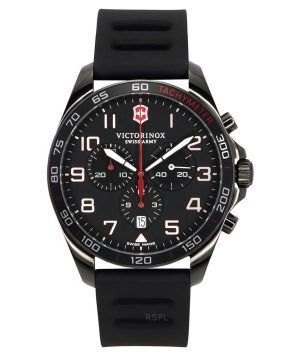 Victorinox Swiss Army Fieldforce Sport Chronograph Kumihihna Musta Kellotaulu Quartz 241889 100M Miesten kello