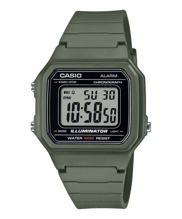 Casio Youth digitaalinen hartsiranneke Quartz W-217H-3AV miesten kello