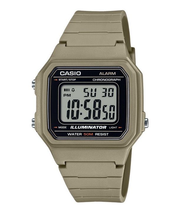 Casio Youth digitaalinen hartsihihna kvartsi W-217H-5AV miesten kello