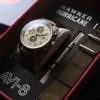 AVI-8 Hawker Hurricane Classic Chronograph Khaki Dial Quartz AV-4011-1B Miesten kello lisähihnalla