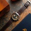 AVI-8 Hawker Hurricane Carey Dual Time Imperial War Museums Edition musta kellotaulu kvartsi AV-4088-07 miesten kello