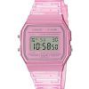 Casio Youth Pink Resin Digital F-91WS-4 F91WS-4 Unisex -kello