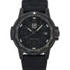 Kunnostettu Luminox Leatherback SEA Turtle silikoniranneke musta kellotaulu Sveitsin kvartsi XS.0301.BO.L 100M miesten kello