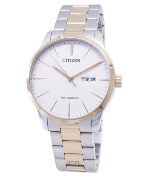 Kunnostettu Citizen Analoginen ruostumattomasta teräksestä valmistettu Ivory kellotaulu automaattinen NH8356-87A miesten kello