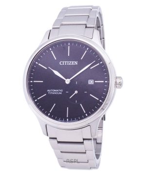 Kunnostettu Citizen Super Titanium musta kellotaulu automaattinen NJ0090-81E miesten kello