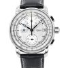 Zeppelin 100 Jahre Chronograph nahkahihna hopea kellotaulu Quartz 86701 miesten kello