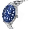 Edox Skydiver Date Limited Edition ruostumattomasta teräksestä valmistettu sininen kellotaulu automaattinen sukeltaja 80126 3BUM