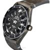 Edox Skydiver Limited Edition nahkahihna, harmaa kellotaulu, automaattinen sukeltaja 80126 3VIN GDN 300M miesten kello