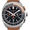 Bulova Racer Chronograph nahkaranneke musta kellotaulu kvartsi 98B427 100M miesten kello